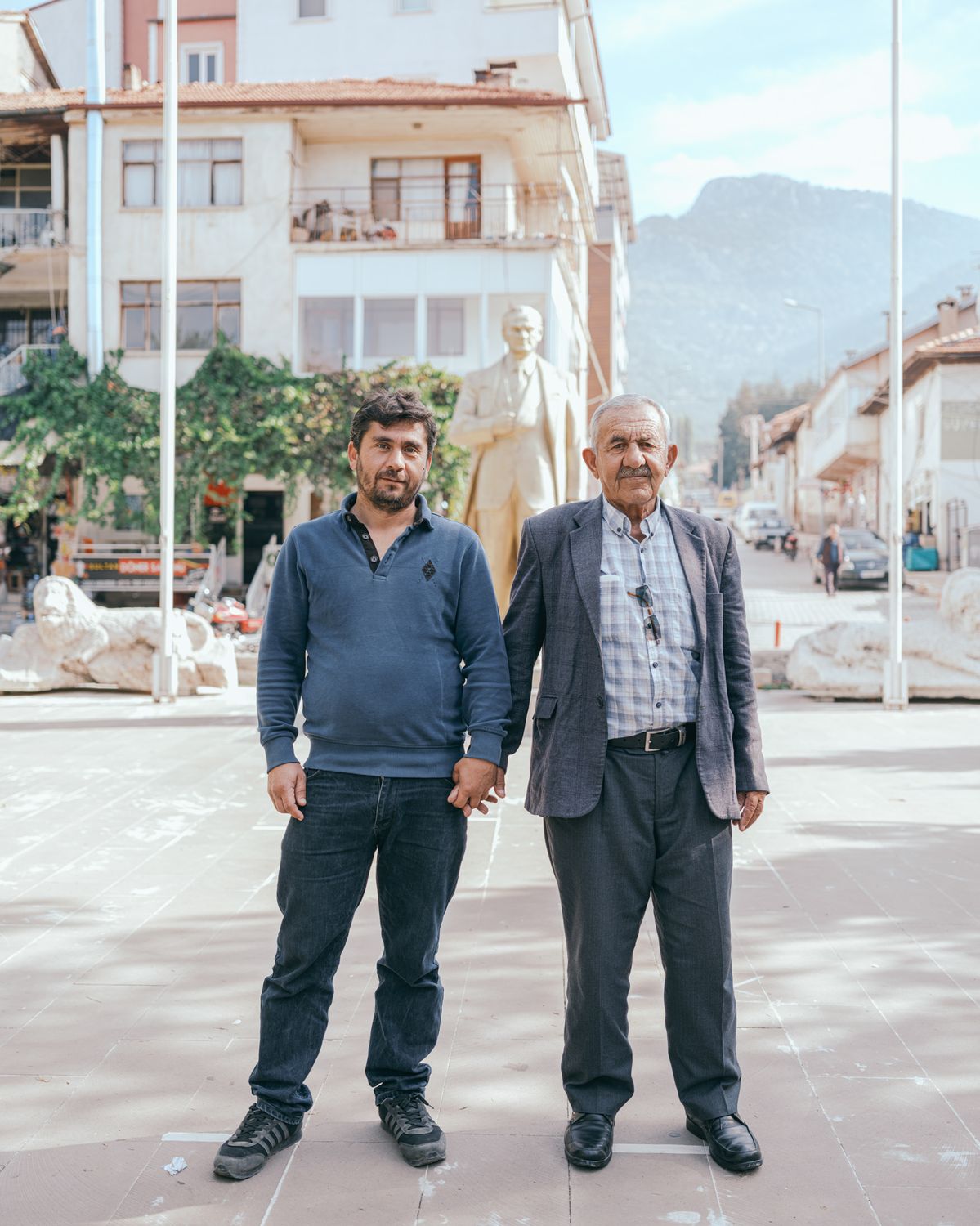 Father and son portrait, Altınyayla, Turkey, 2022