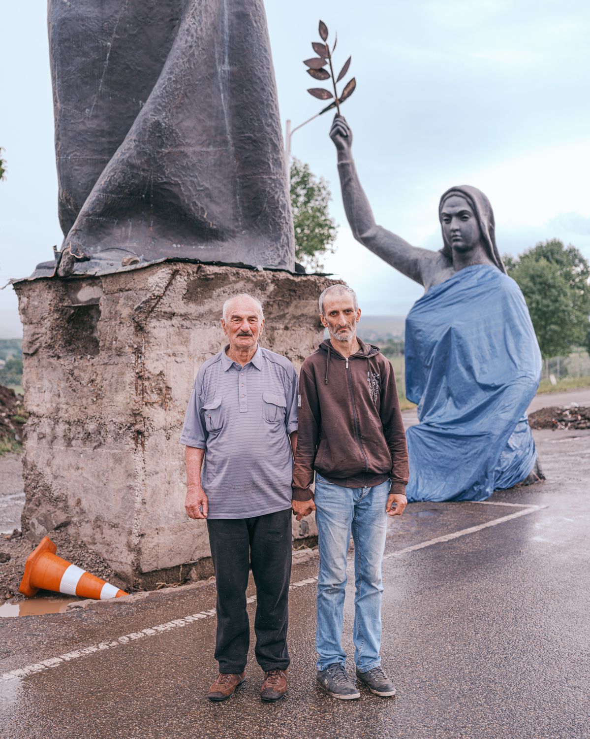 Father and son portrait, Dmanisi, Georgia, 2023