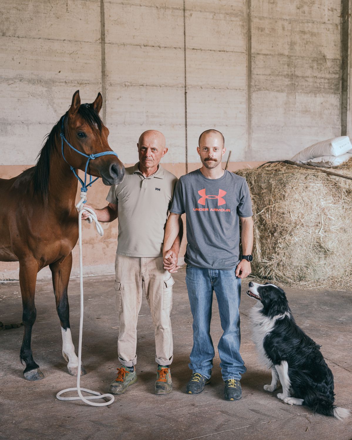 Father and son portrait, Fratte, Italy, 2024