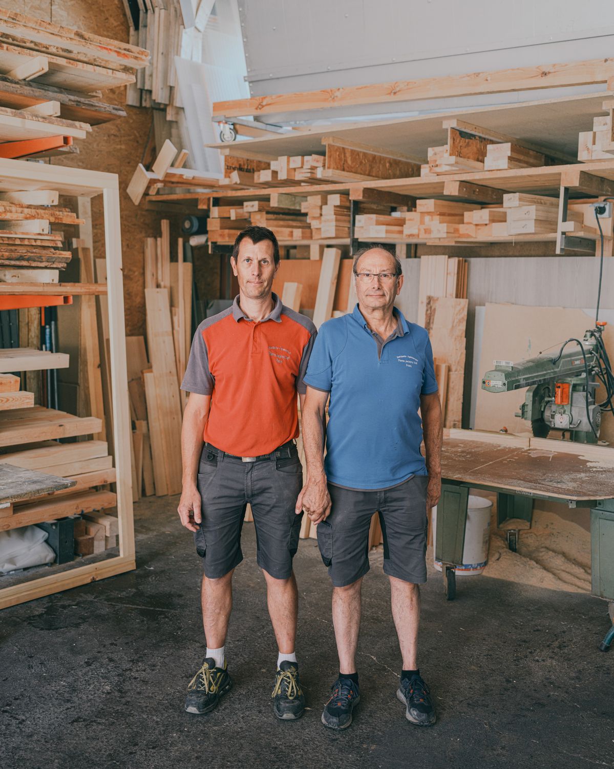 Father and son portrait, Passy, France, 2025